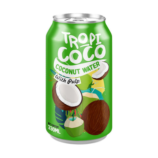 1 CARTON de  Tropi Coco – Eau de coco 330mlx24