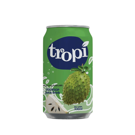 1 CARTON de Tropi Soursop – Jus de Corossol Naturel 330ml×24