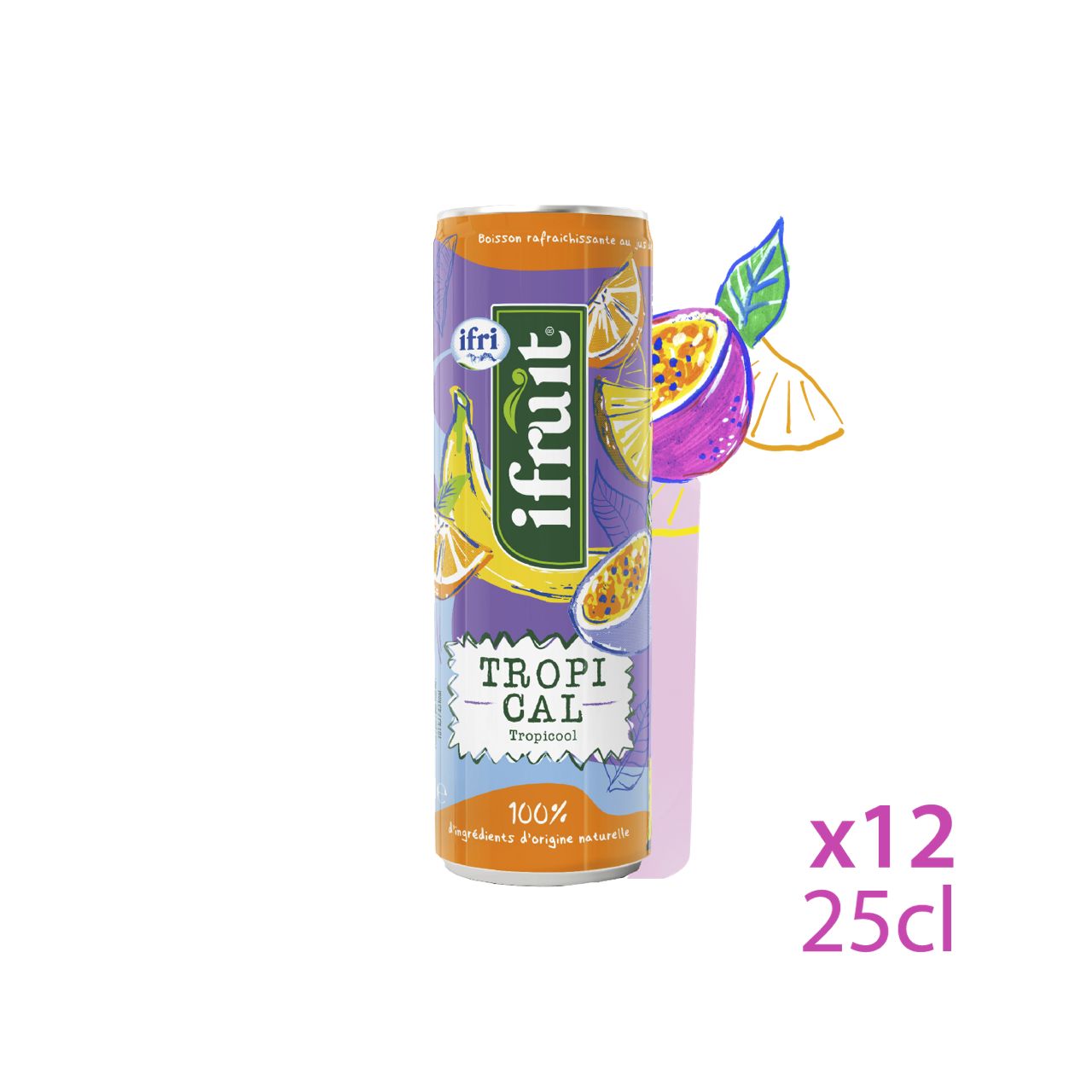 1 CARTON IFRUIT TROPICAL 250ml x 12