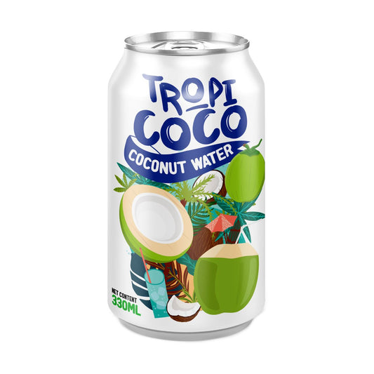 1 CARTON de  Tropi Coco – Eau de coco 330mlx24